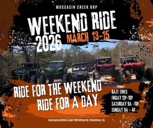 WEEKEND RIDE MARCH 13th-15th