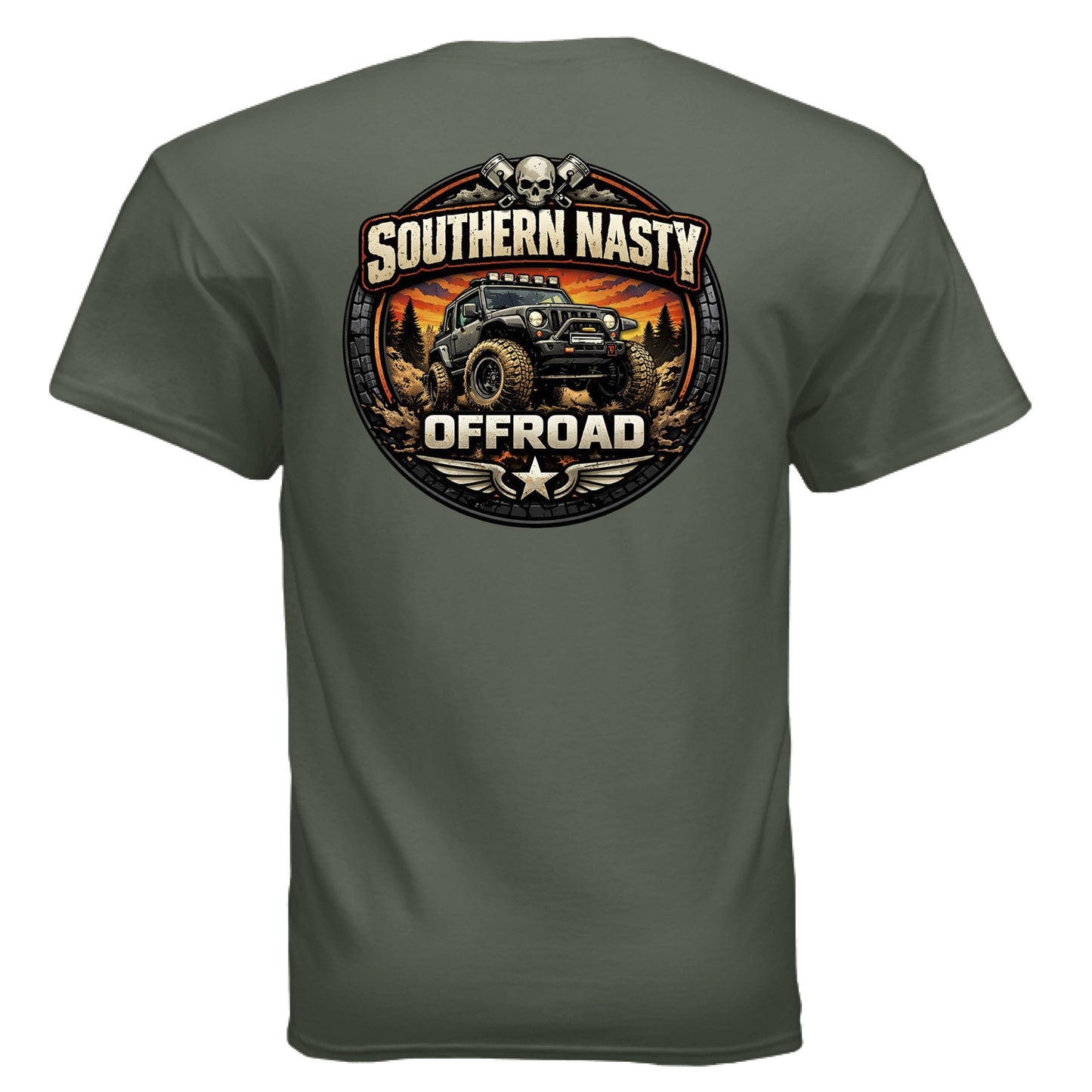 MILITARY GREEN - BACK